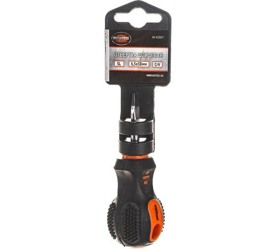 Изображение товара Шлицевая отвертка 6,5х1,2х38мм AV Steel AV-420601