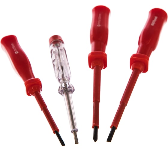 Изображение товара Набор диэлектрических отверток 3 предмета с тестером AV Steel AV-495103