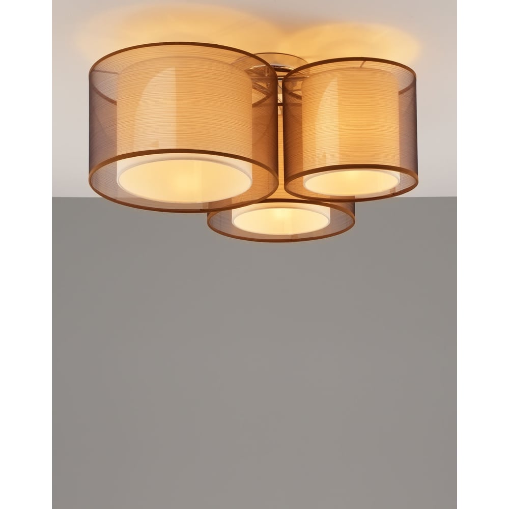 Изображение товара Потолочный светильник Moderli Room хром, коричневый V10623-3C