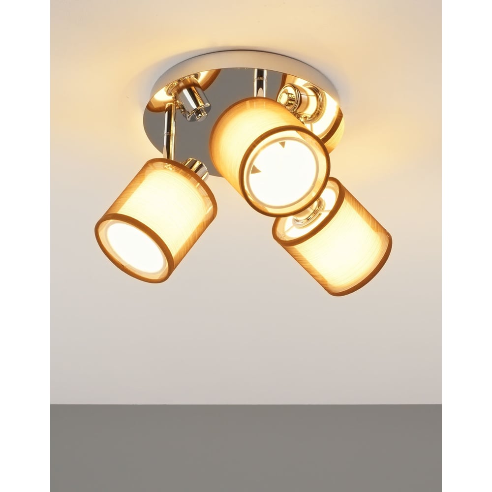 Изображение товара Потолочный светильник Moderli room хром коричневый V10627-3C 3 лампы