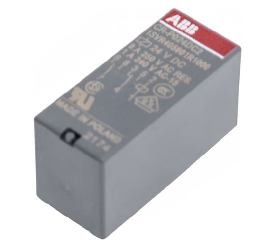 Изображение товара Промежуточное реле ABB CR-P024DC2 24B DC 2ПК 8A 1SVR405601R1000