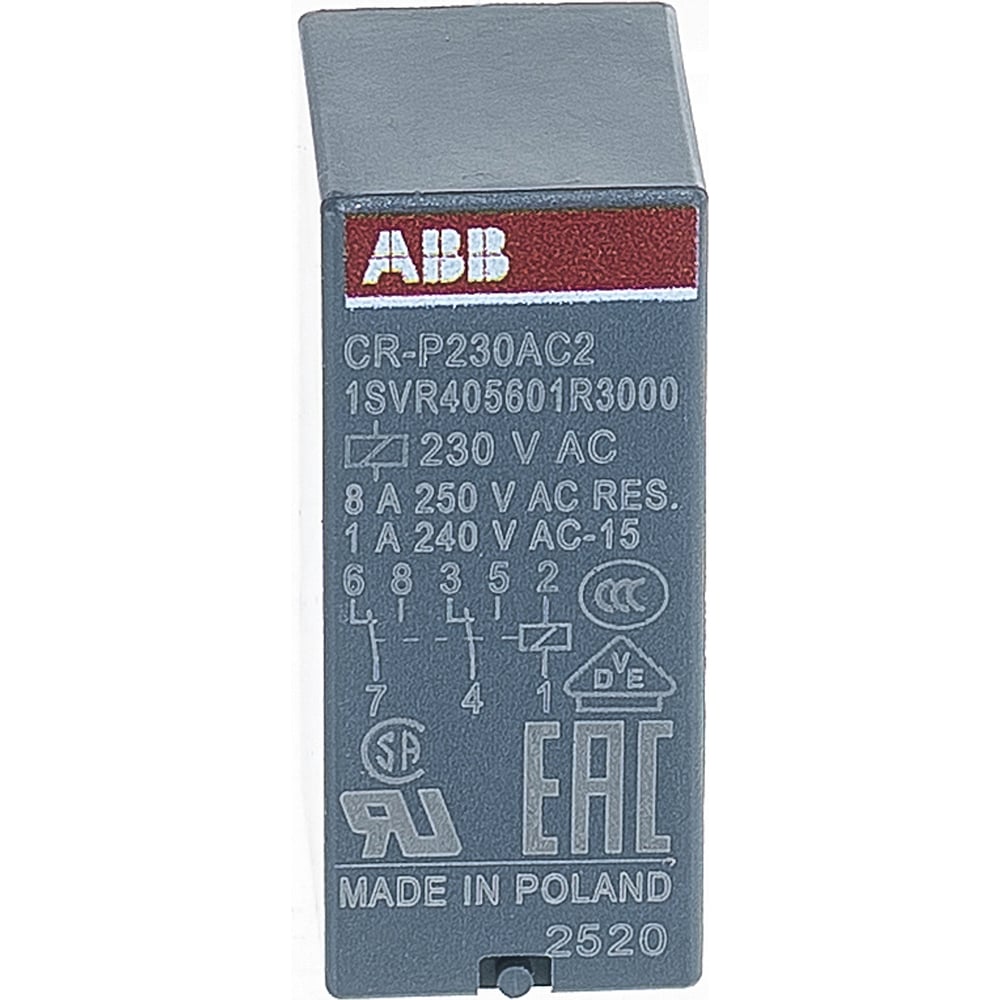 Промежуточное реле ABB - 1SVR405601R3000