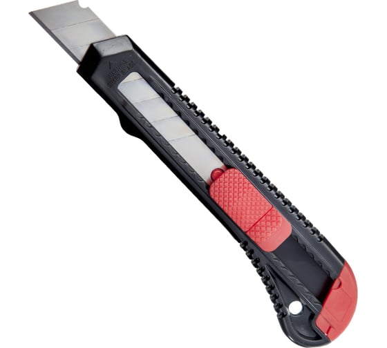 Изображение товара Канцелярский нож с фиксатором Attache черный корпус, ширина лезвия 18 мм 954199