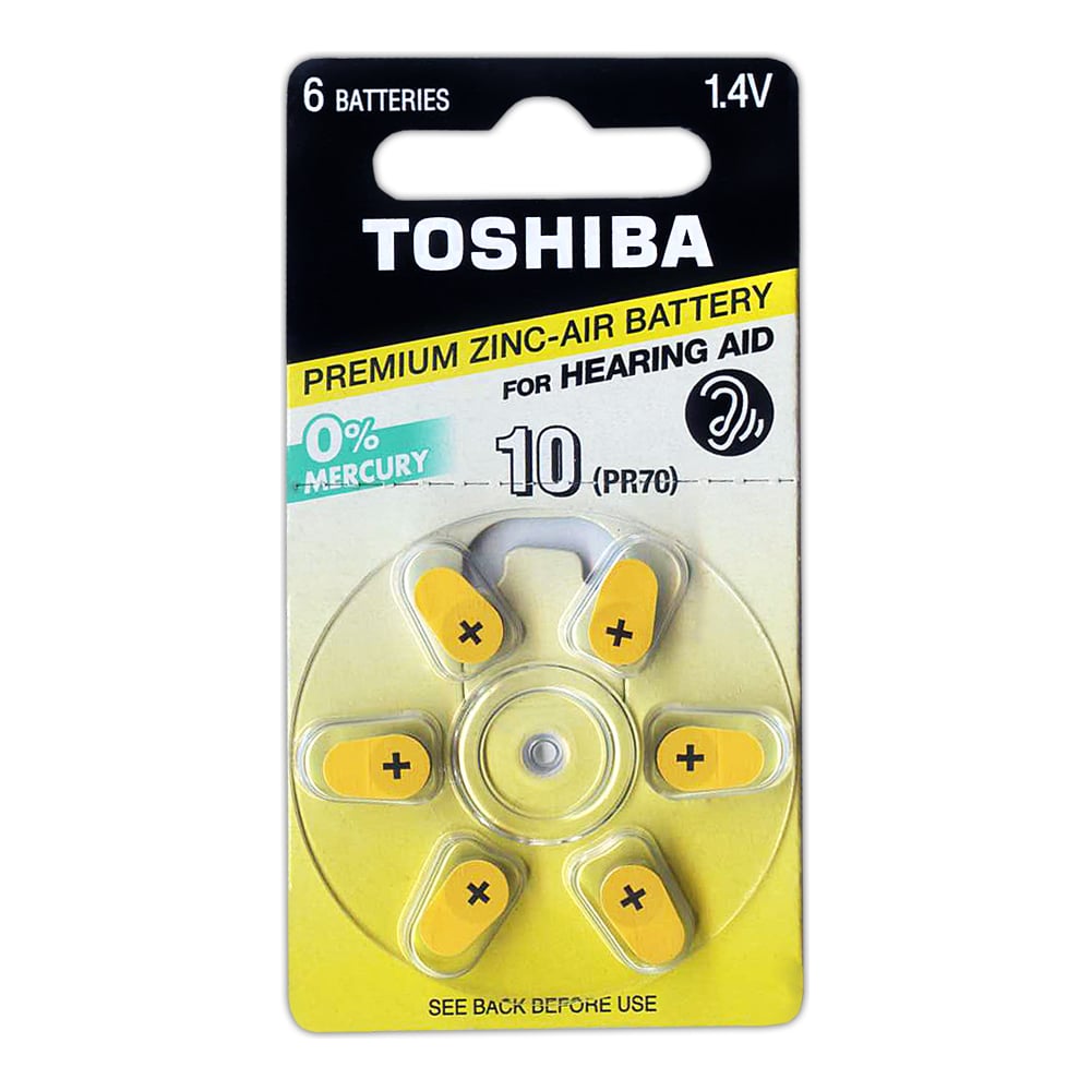 Изображение товара Слуховой элемент питания Toshiba A10 (PR70) 6/card 970
