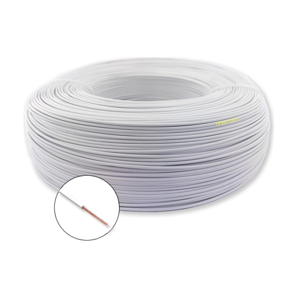 Изображение товара Автомобильный провод ПРОВОДНИК ПГВА 1x1.5 мм2 Белый 1м