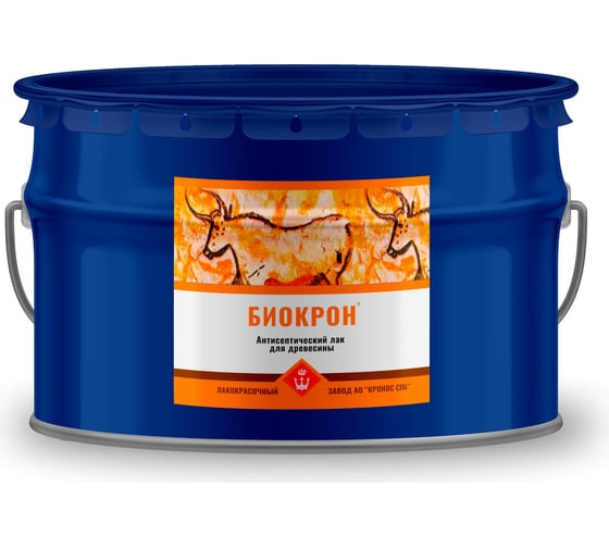 Изображение товара Антисептический лак для древесины БИОКРОН красное дерево, ведро - 8 кг 4605578000252