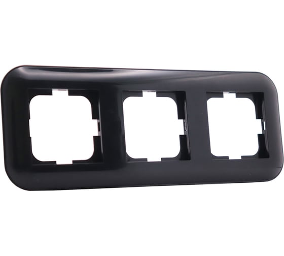 Изображение товара 3-местная рамка OVIVO LOFT, черный, 404-010008-227