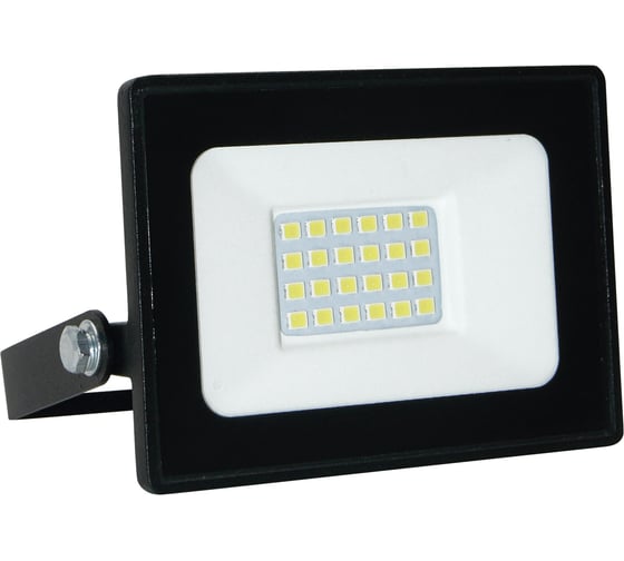 Изображение товара Светодиодный прожектор Volpe Ulf-q517 20w/6500k ip65 220-240v black дневной свет (6500к). корпус черный. tm UL-00010716