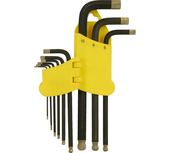 Изображение товара Набор шестигранных ключей Hanskonner HK1045-04-9-L