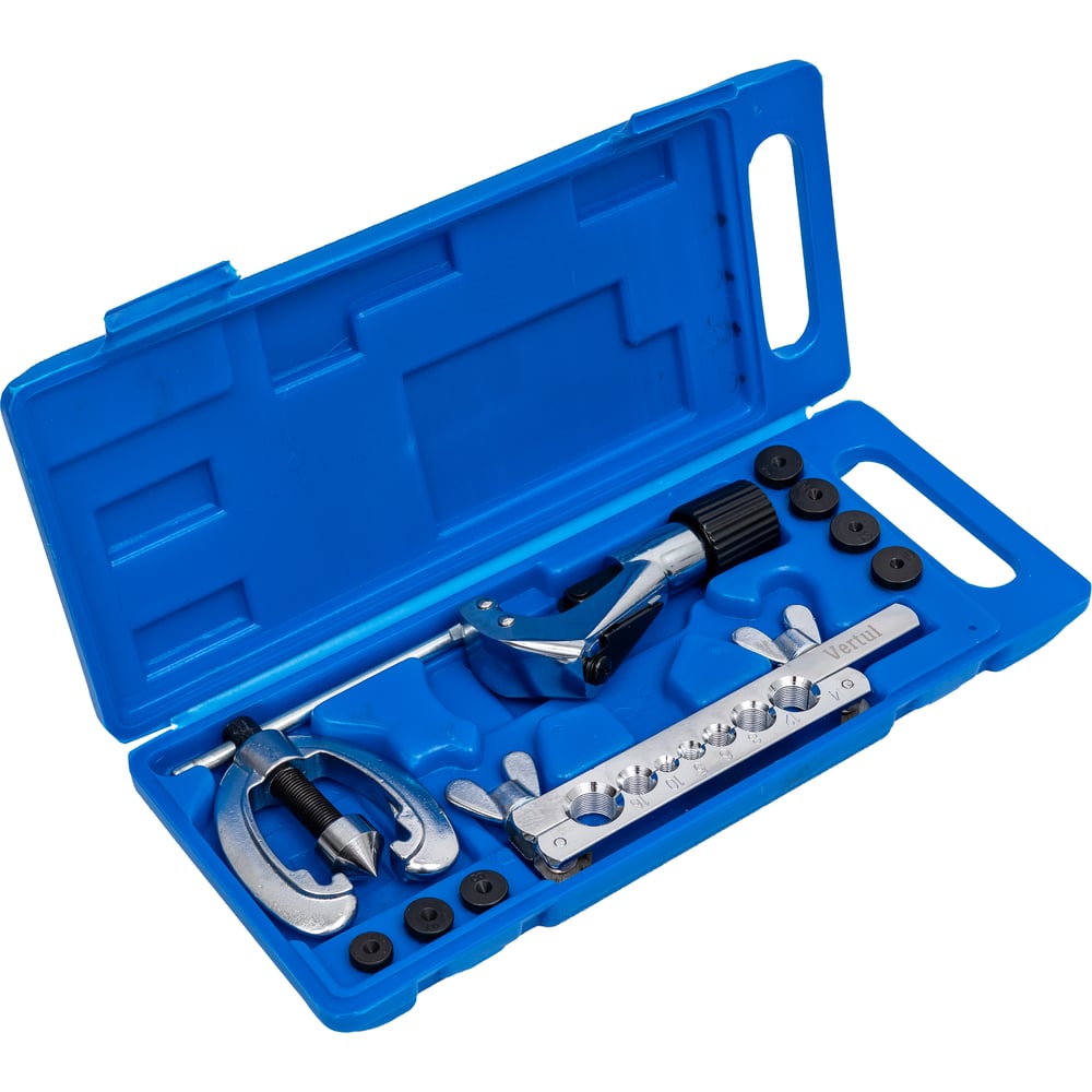 Изображение товара Набор для развальцовки и резки тормозных трубок VERTUL VR50179 профессиональный