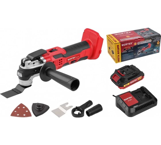 Изображение товара Многофункциональный аккумуляторный инструмент-реноватор WORTEX СSM 3020 ALL1 0325246