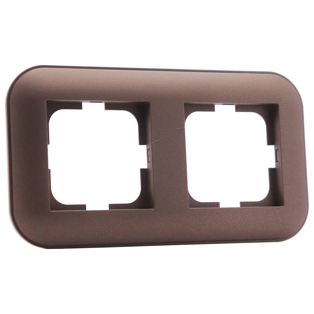 Изображение товара 2-местная рамка Ovivo LOFT мокка для кабель-каналов и мебели