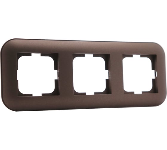 Изображение товара 3-местная рамка Ovivo LOFT, мокка, 404-190019-227