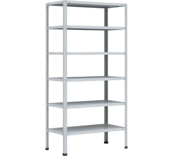 Изображение товара Металлический стеллаж ООО Комус p_мс-246/500 с 6-ю полками 1000x400x2000 мм 1750251