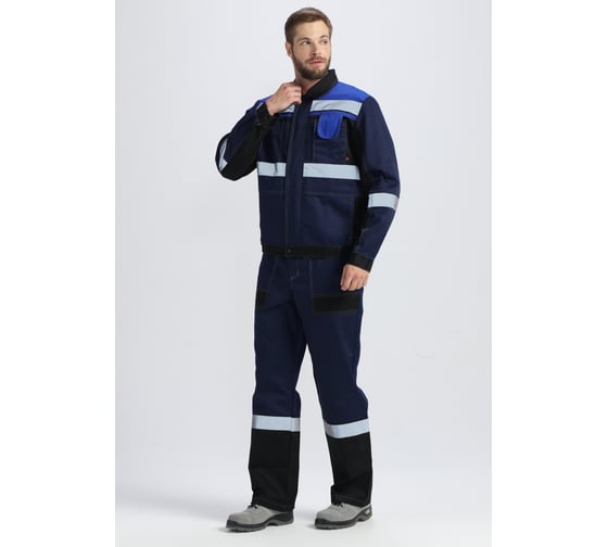 Изображение товара Костюм с брюками ФАКЕЛ Виват-1 Премиум UZ, темно-синий/черный/васильковый, р.48-50, рост 182-188 87489145.007