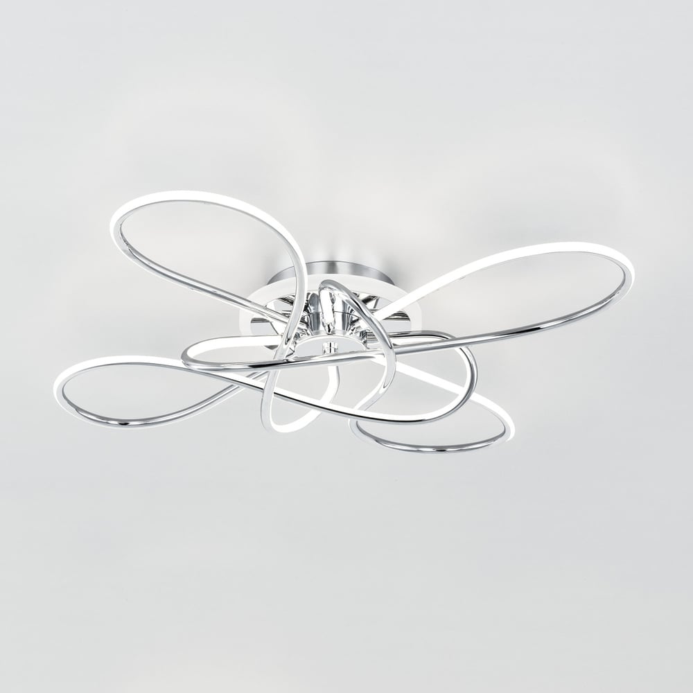 Изображение товара Люстра Citilux Джемини Хром RGB с управлением через пульт ДУ