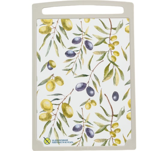 Изображение товара Разделочная доска с декором Полимербыт Practic M 433080100