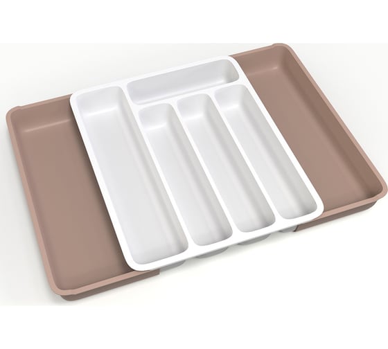 Изображение товара Органайзер со вставками для столовых приборов Полимербыт 432850000