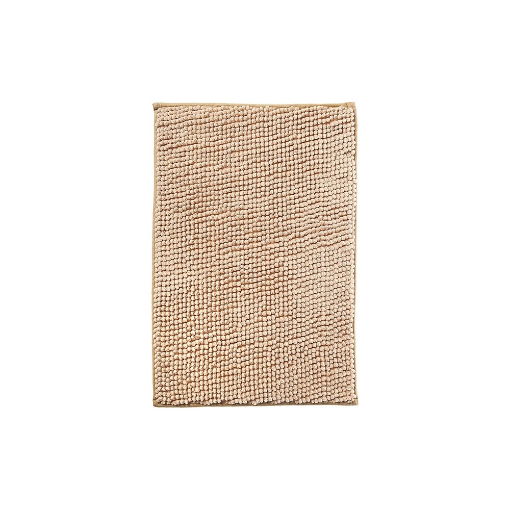 Изображение товара Коврик для ванной Комус микрофибра, 40x60 см, в рулоне, шенилл, бежевый 746484