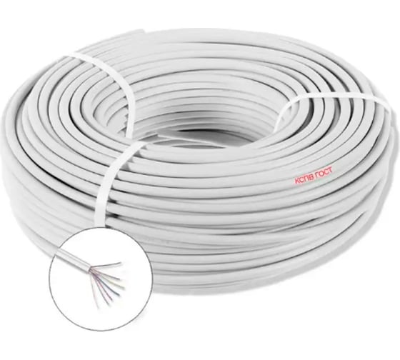 Изображение товара Кабель для пожарной и охранной сигнализации ПРОВОДНИК кспв 8x0.5 мм2, 5м OZ67839L5