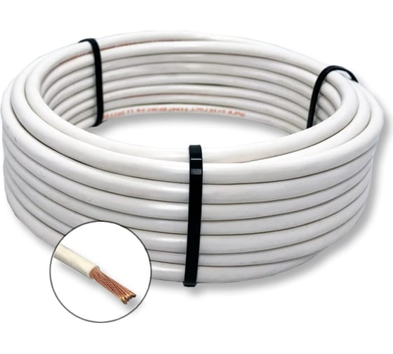 Изображение товара Электрический провод ПРОВОДНИК пугв 1x25 мм2 белый, 15м OZ250727L15