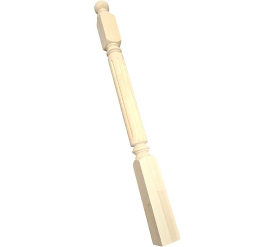 Изображение товара Начальный столб ООО Сибирский лес Рим 1170x80x80 мм, хвоя, АВ 4656760331432