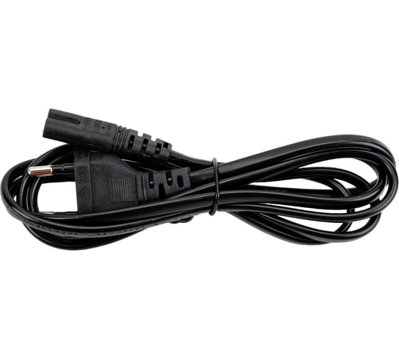 Изображение товара Кабель питания Ripo 1.5м, евро вилка cee 7/16 прямая - штекер с7 (2-0.5 mm2) 2.5a, черный 003-910019