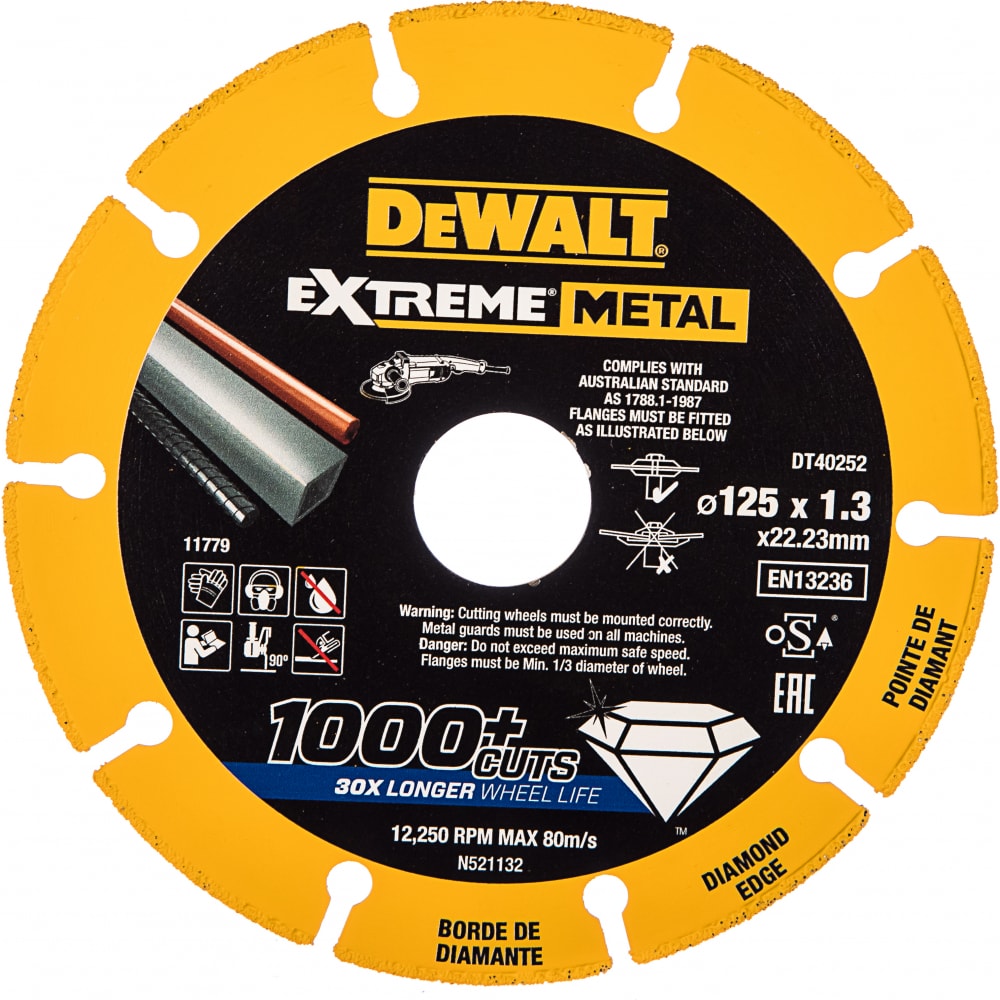 Отрезной алмазный диск по металлу Dewalt алмазный диск для ушм по бетону dewalt