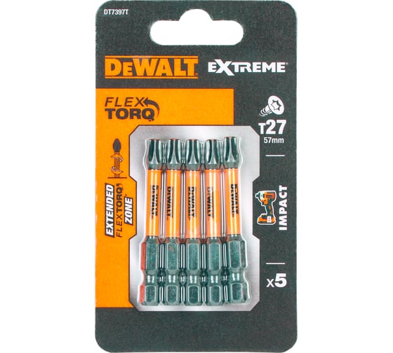 Изображение товара Биты T27х57 мм, 5 шт. DEWALT DT7397T