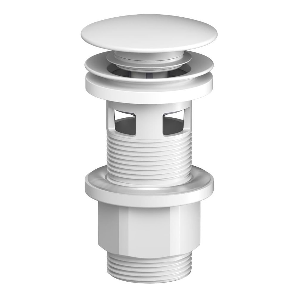 Изображение товара Донный клапан AM.PM нажимной, белый, современный дизайн