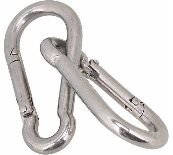 Изображение товара Карабин MoyDvor 12мм, 2ШТ. Подвес для качелей, боксерской груши МойДвор. TAK00212