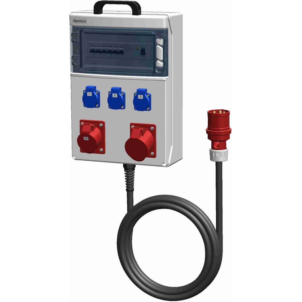 Изображение товара Распределительное устройство ALPENBOX 0090011 5 розеток, IP44, 32 А