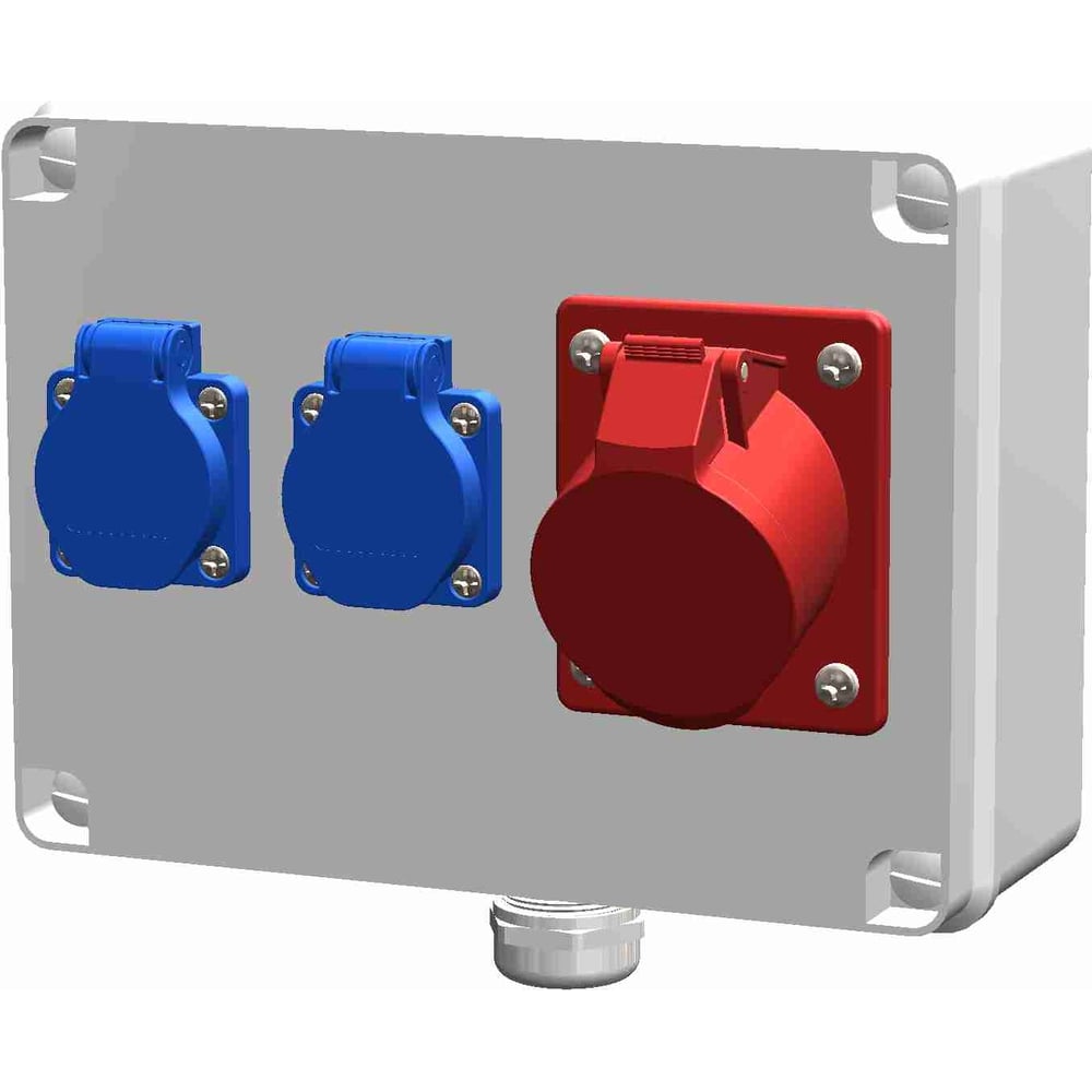 Изображение товара Распределительное устройство ALPENBOX 0120001 для электросети 3 розетки IP44