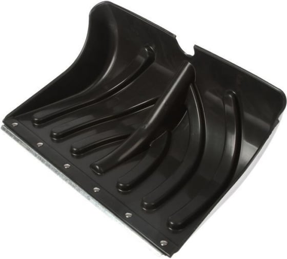 Изображение товара Снеговая лопата ЛЕТО Домбай п/эт. 500x350мм планка-скребок черная без черенка ЛЕТО 26469