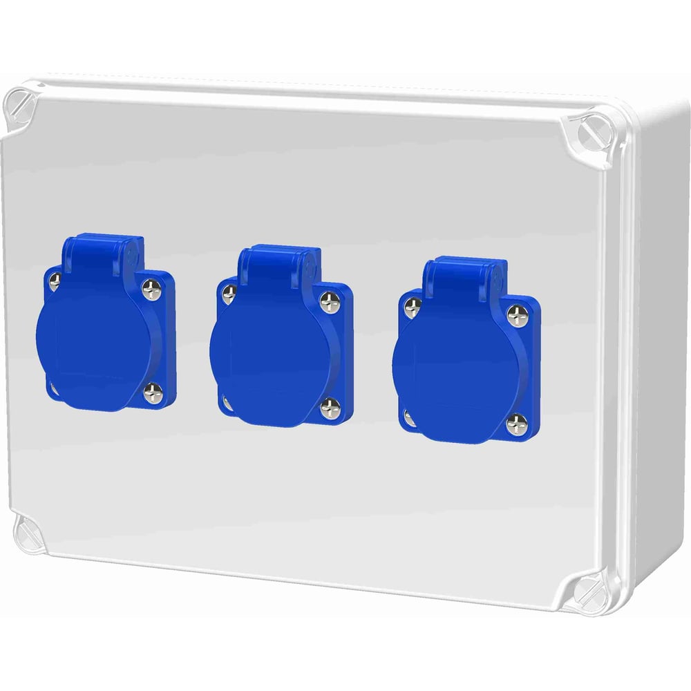 Изображение товара Распределительное устройство ALPENBOX 0120005 с защитой IP44 3 розетки 220 В