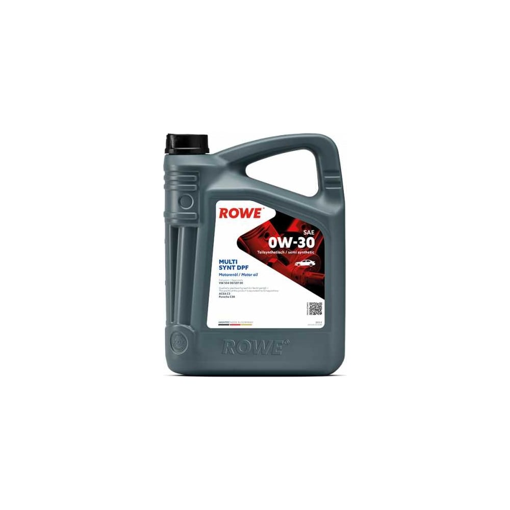 Изображение товара Моторное масло для легкового транспорта ROWE HIGHTEC MULTI SYNT DPF SAE 0W-30 20112-0050-99