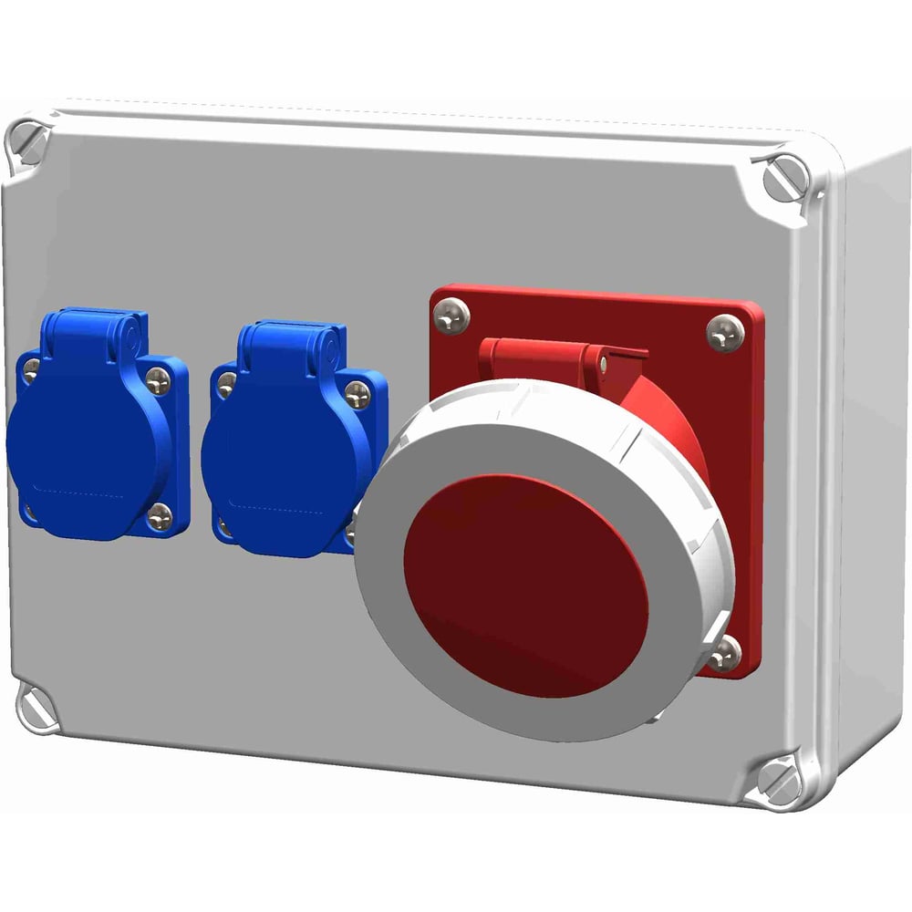 Изображение товара Распределительное устройство ALPENBOX 0120011 3 розетки IP54 для дома и промышленности