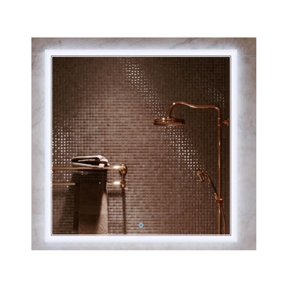 Изображение товара Современное зеркало ALAVANN EMMA 80 с подсветкой и креплением в комплекте