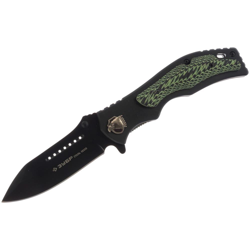 Складной нож ЗУБР складной нож firebird fh51 gb зеленый