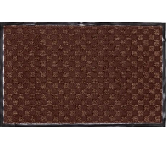 Изображение товара Придверный влаговпитывающий коврик ComeForte жаккард ромб 80x120 Коричневый HP-3620