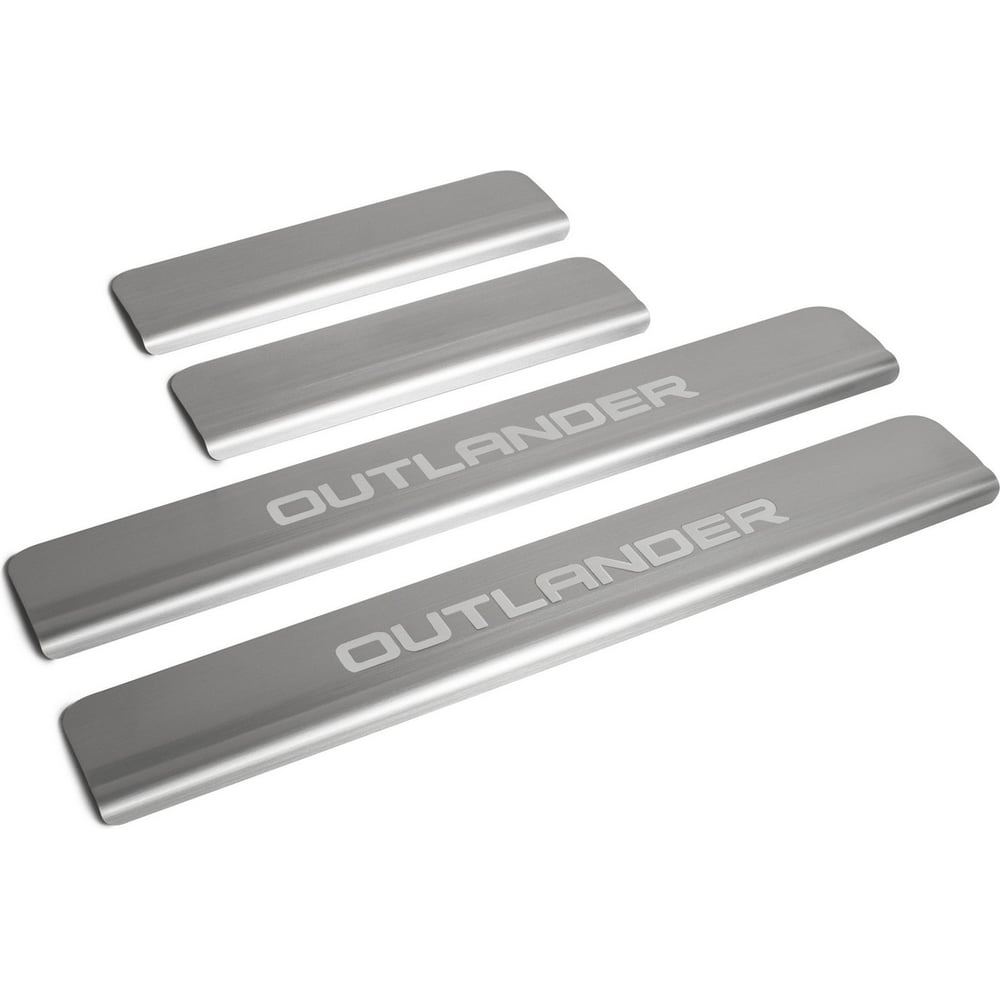 Изображение товара Накладки на пороги Rival для Mitsubishi Outlander 2015-н.в. нержавеющая сталь 4 шт