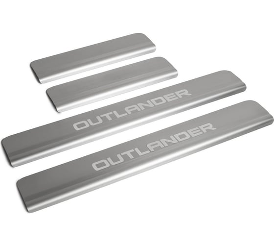 Изображение товара Накладки на пороги Rival для Mitsubishi Outlander 2015-н.в., нержавеющая сталь, 4 шт. NP.4006.3