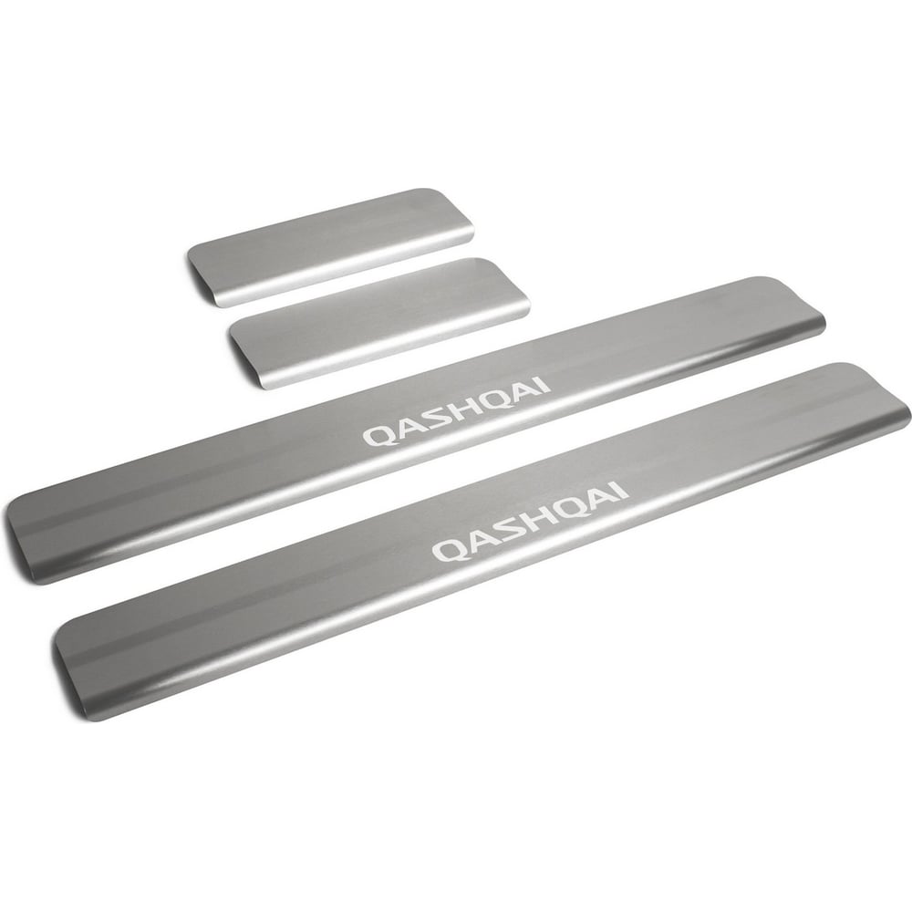 Изображение товара Накладки на пороги Rival для Nissan Qashqai 2014-н.в нержавеющая сталь 4 шт.
