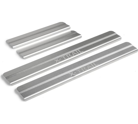 Изображение товара Накладки на пороги Rival для Nissan X-Trail 2015-н.в., нержавеющая сталь, 4 шт. NP.4113.3