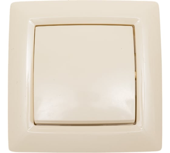 Изображение товара Выключатель ООО МПО Электротехника скрытой установки 1 клавишный слоновая кость 1551