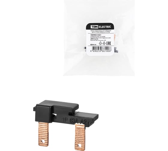 Изображение товара Соединительная наборная шина TDM ELECTRIC ШСН 1П 63А 2PIN(тип A) SQ0802-0301
