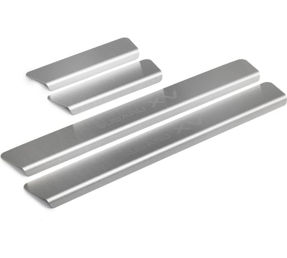 Изображение товара Накладки на пороги Rival для Subaru XV 2017-н.в, нержавеющая сталь, 4 шт. NP.5401.3