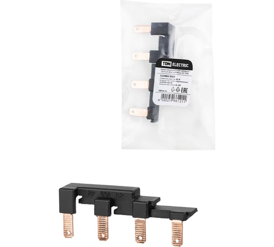 Изображение товара Соединительная наборная шина TDM ELECTRIC ШСН 2П 63А 2x2PIN(тип B) SQ0802-0308
