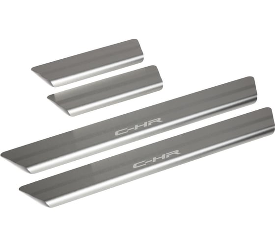 Изображение товара Накладки на пороги Rival для Toyota C-HR 2018-н.в, нерж. сталь, 4 шт. NP.5712.3