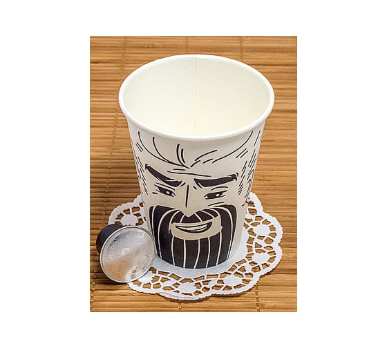 Изображение товара Бумажный 1-слойный стакан для горячих напитков Papperskopp 400мл, d90 мм лица, pps ОП-400128